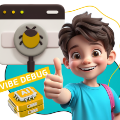 Тестирование & Vibe Debug. Охотники за багами - КИБЕРшкола программирования для детей, компьютерные курсы для школьников, начинающих и подростков - KIBERone г. Емельяново