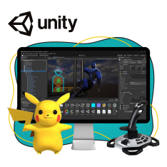 Мир игр на Unity 2D на популярном движке + AI-помощники - КИБЕРшкола программирования для детей, компьютерные курсы для школьников, начинающих и подростков - KIBERone г. Емельяново