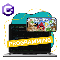 Программирование на C#. Удивительный мир 2D-игр - КИБЕРшкола программирования для детей, компьютерные курсы для школьников, начинающих и подростков - KIBERone г. Емельяново